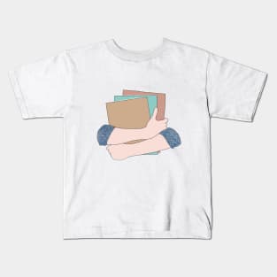 Hands Embracing Books - Hands Holding Books Kids T-Shirt